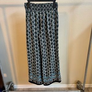 High Waisted BoHo Wide Leg Trousers